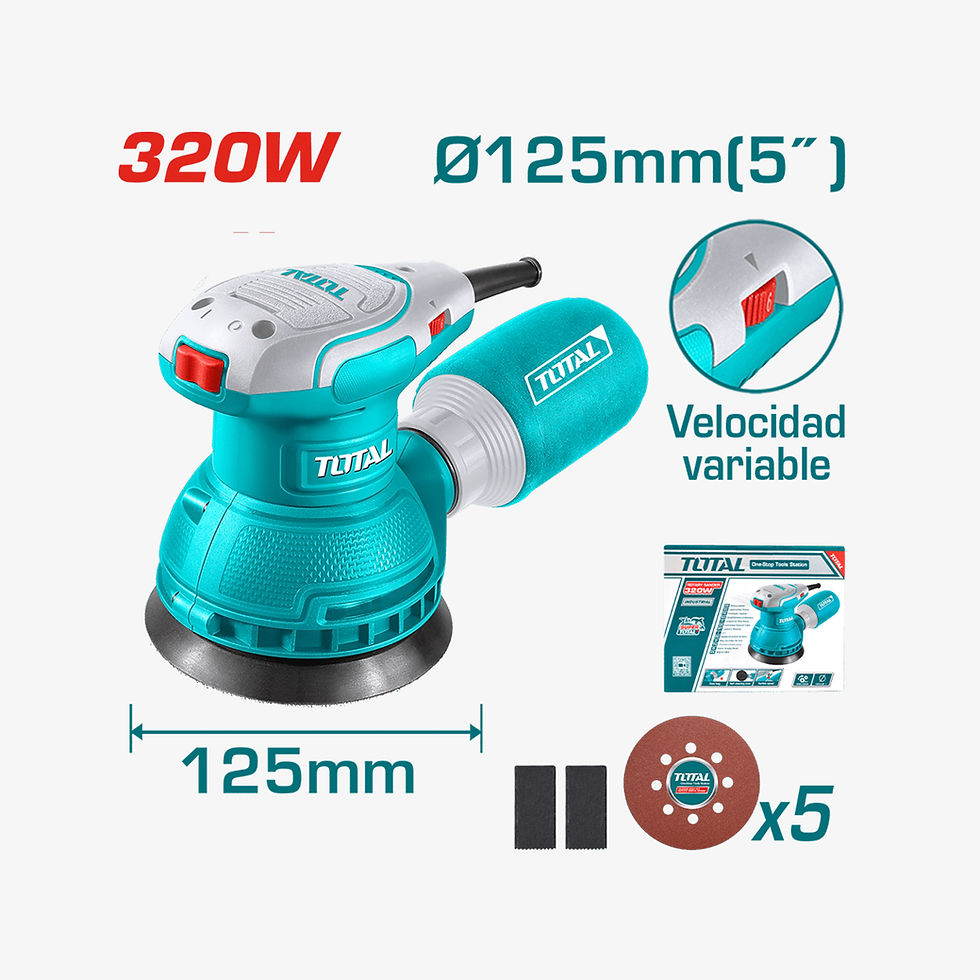 TOTAL Rotary Sander 320W - 125mm (TF2131256)