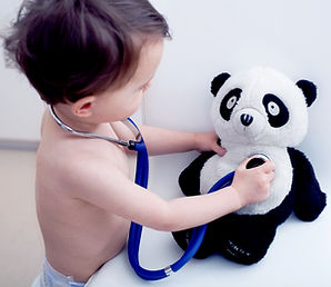 Little Boy Playing Doctor