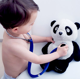 Little Boy Playing Doctor