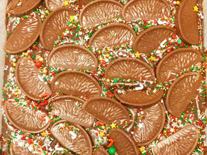 chocolate orange no bake biscuit slice