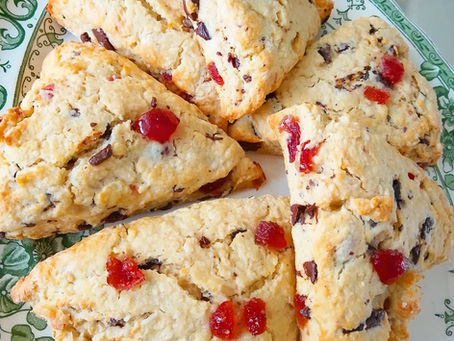 cherry chocolate chunk scones