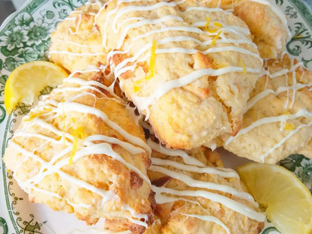 Lemon & White Chocolate Scones
