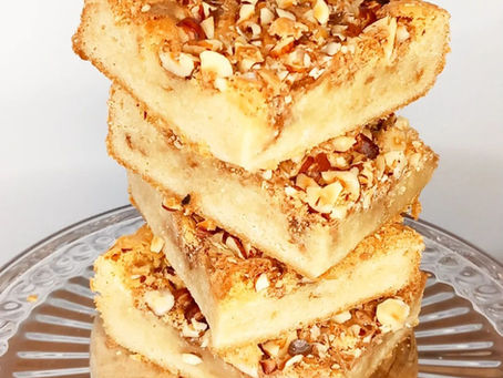 hazelnut blondies
