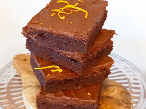 chocolate orange ganache brownies