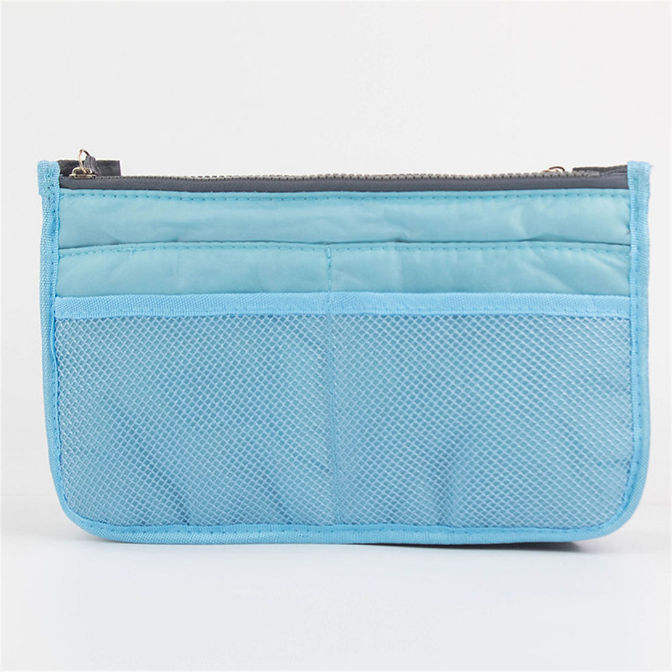 Thumbnail: Multifunctional Bi-fold Storage Bag Double Zipper Large Capacity Storage Arrange