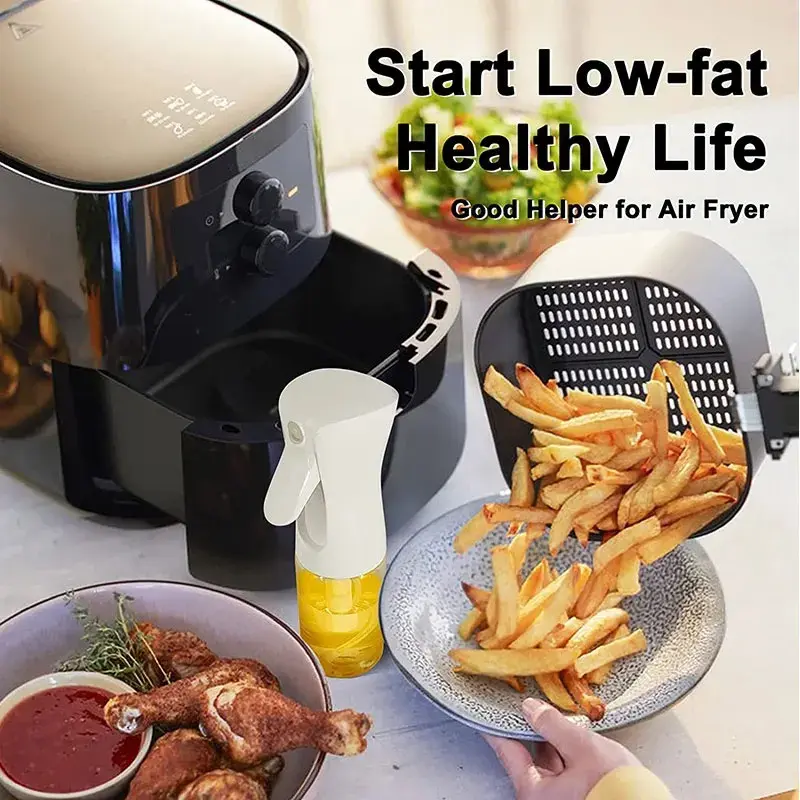 Thumbnail: 200/300/500ml Oil Spray Bottle BBQ Cooking Olive Oil Sprayer Plastic Baking Oil 