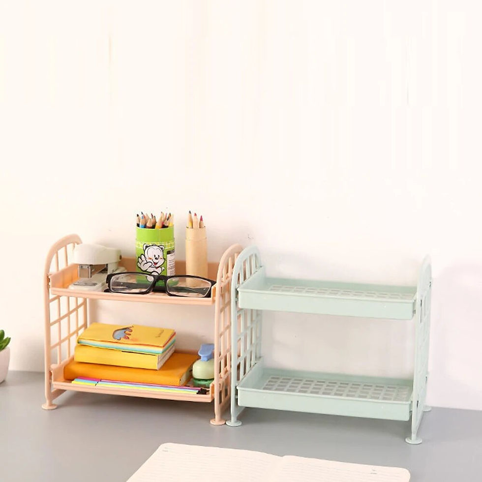 Thumbnail: 1PC High Appearance Horizontal Desktop Storage Shelf Simple Multi-storey Dormito