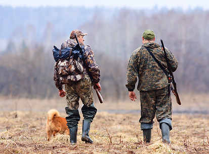 Les chasseurs et les chiens