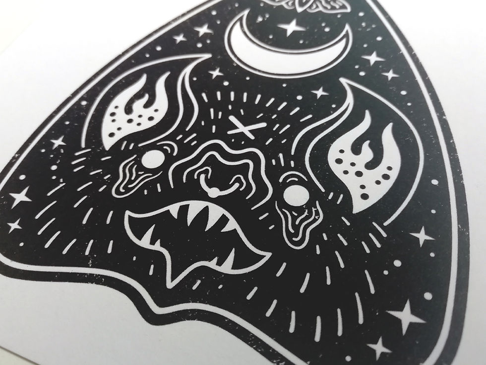 Thumbnail: Black and white planchette print