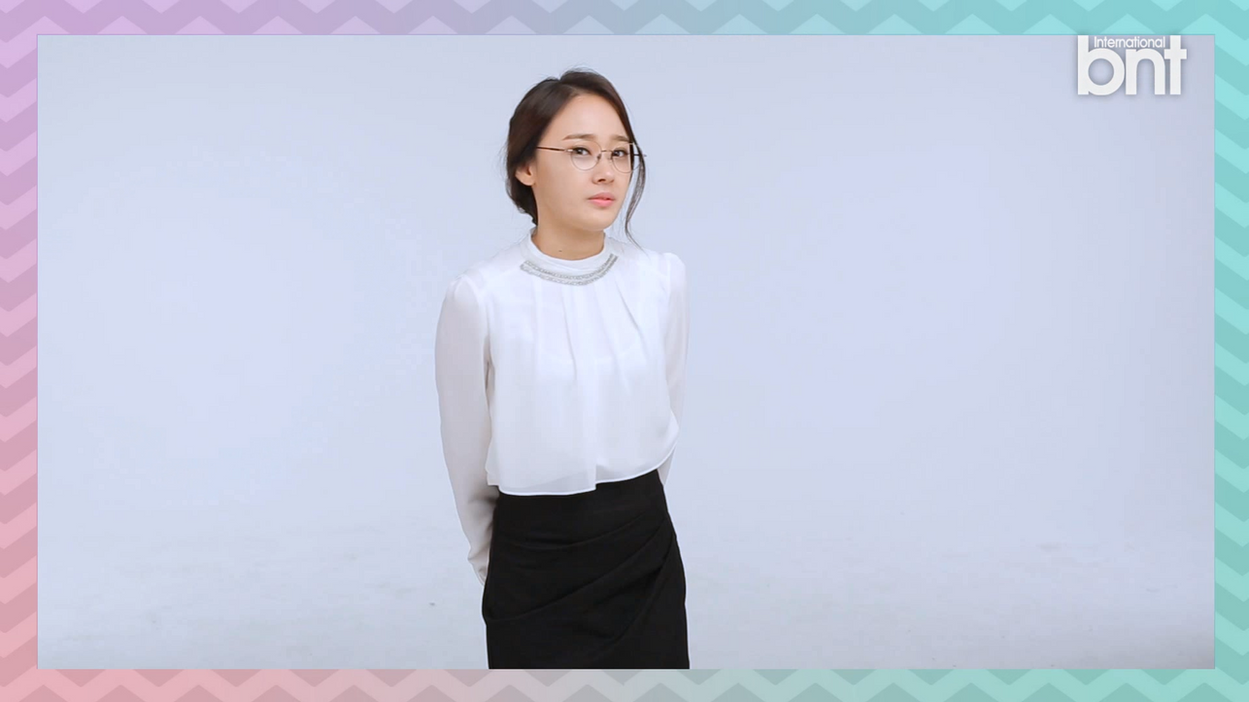 변신 전 기진맥진하고 칙칙한 직장인의 모습을 보여주는 촬영 기반의 뷰티 튜토리얼 영상 장면 중 일부