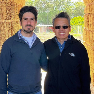 Professor Wenbin Yu and Dr. Igor Berinskii during the visit.