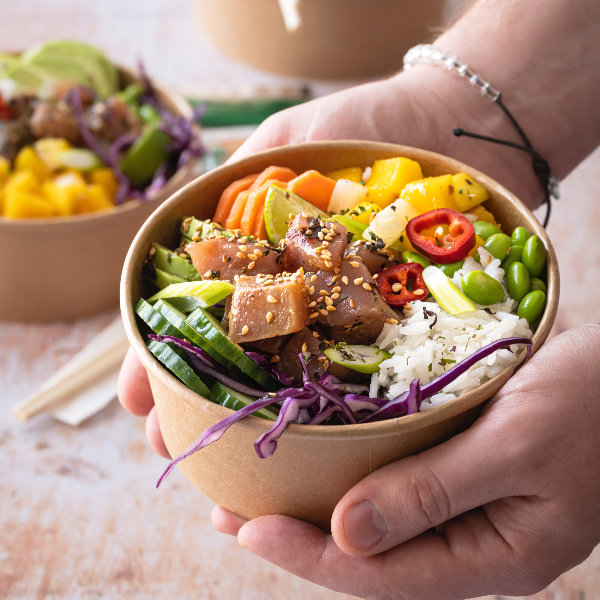 Thumbnail: 20 oz Kraft Paper Bowl - PP LID