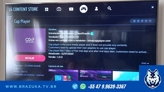 Licença Cap Player