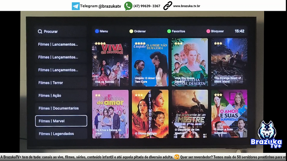 Filmes no aplicativo Xcloud na Samsung