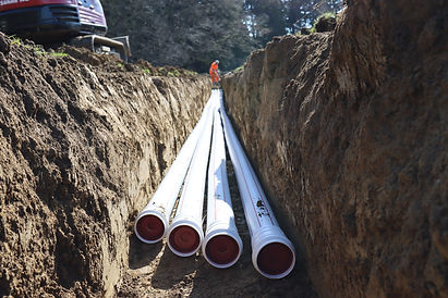 Wasserleitungsgraben