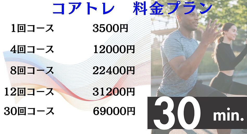 東大宮ほんごう整骨院 コアトレ 料金案内