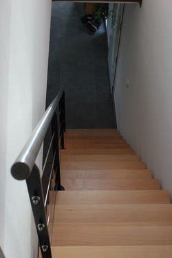 Escalier Rampe cable inox