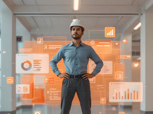 Gestor com a tecnologia e metodologia Lean