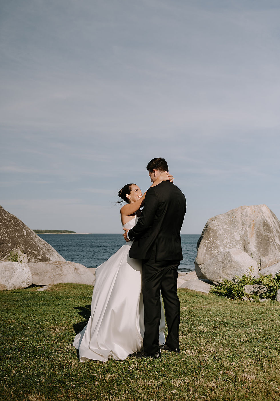 Bull Point Estate, Bull Point Estate Weddings, Nova Scotia Weddings, South Shore Weddings, Bridal Hair and Makeup, Makeup Artist near Bull Point Estate, Hugh Whitaker Photography, Yours for the Day, Coastal Wedding Inspo, Ballerina Bun Bridal Hairstyle, Best Makeup Artist Halifax, Wedding Makeup Nova Scotia, Bridal Hairstylist Halifax, Wedding Hair, Bridal Hair and Makeup Team