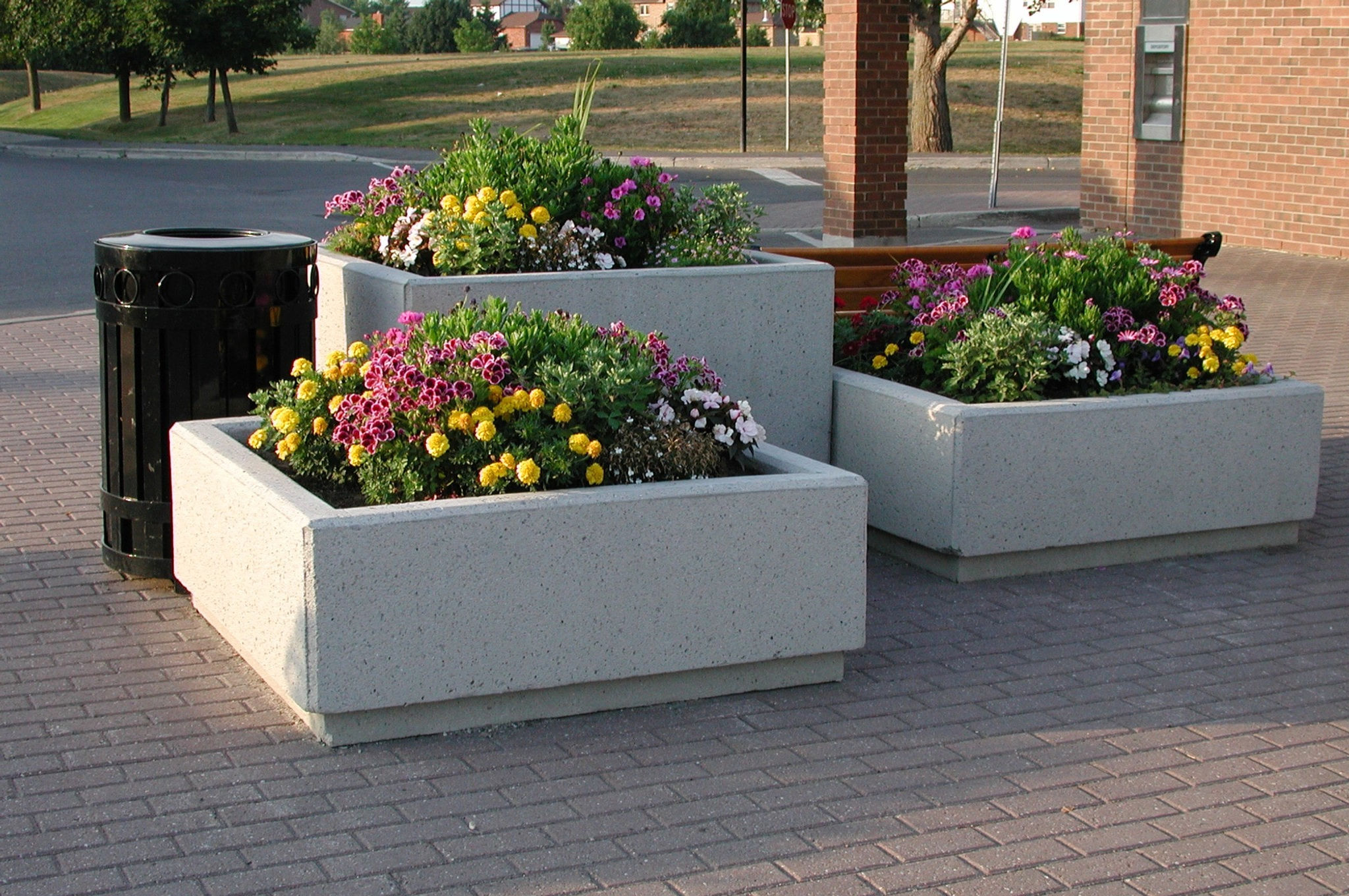 Bac jardiniere béton