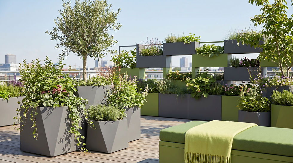 How to build a nature-drenched rooftop oasis with modular, lightweight containers cover image