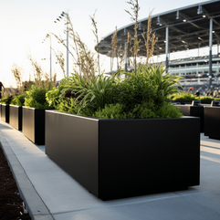 aluminum planter sport facility stadium