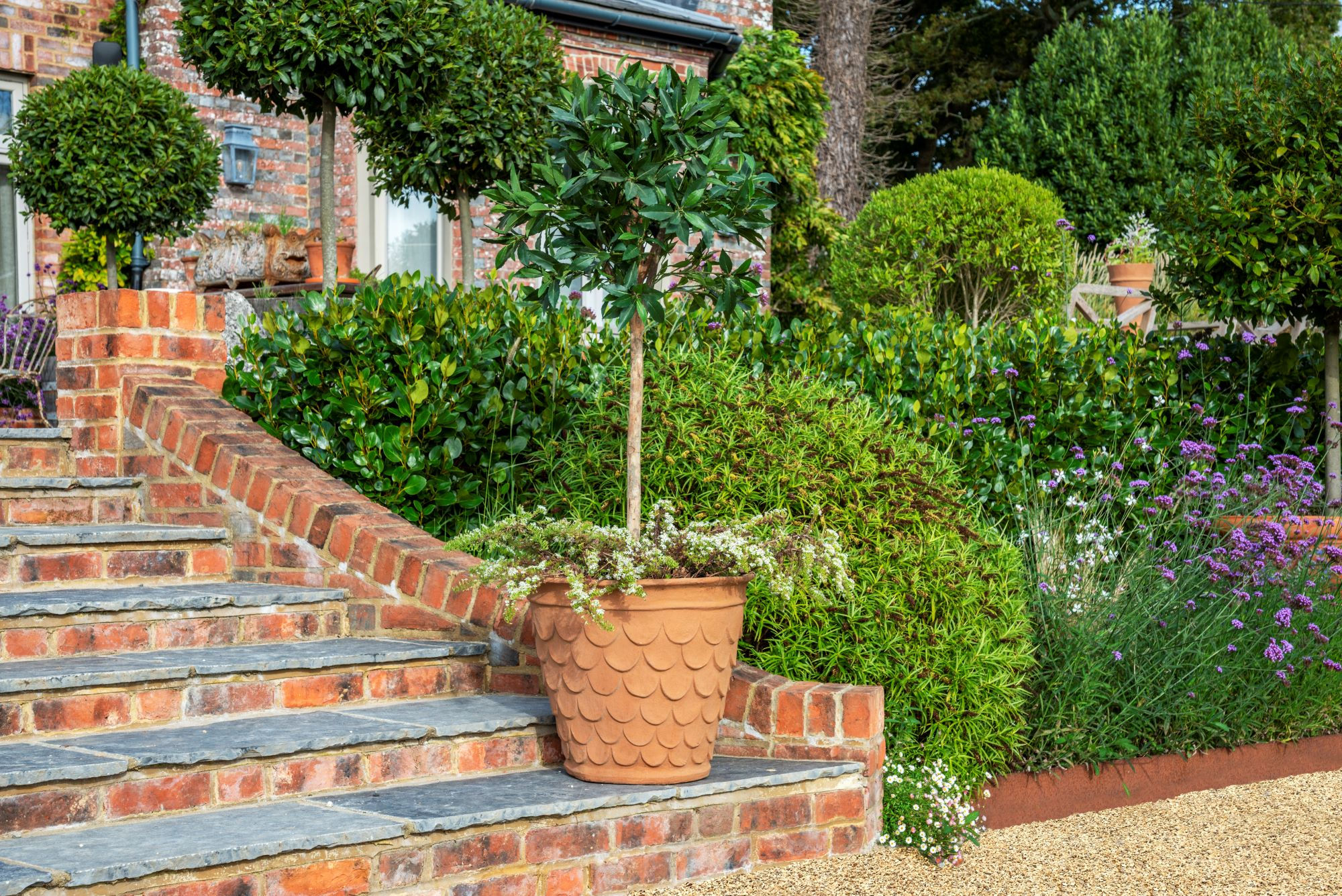 Fishscale fiberglass planter