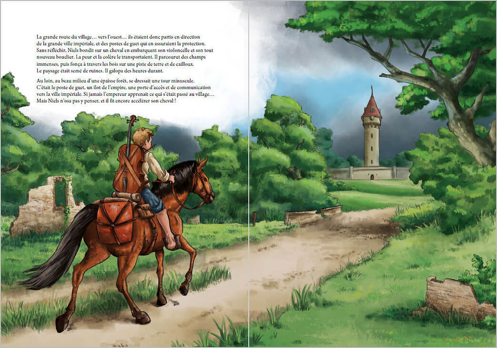 Miniature : Niels et le Chamanoine