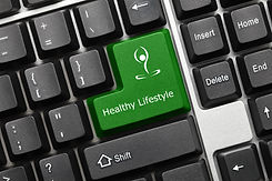 Conceptual Keyboard - Healthy Lifestyle