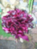 Bridal Bouquet Burgundy calla lily