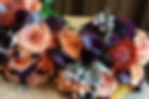 Maids bouquets eggplant orange