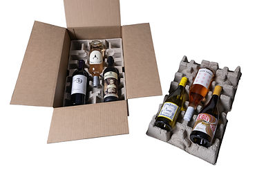 molded fiber 12pk wine standup kit