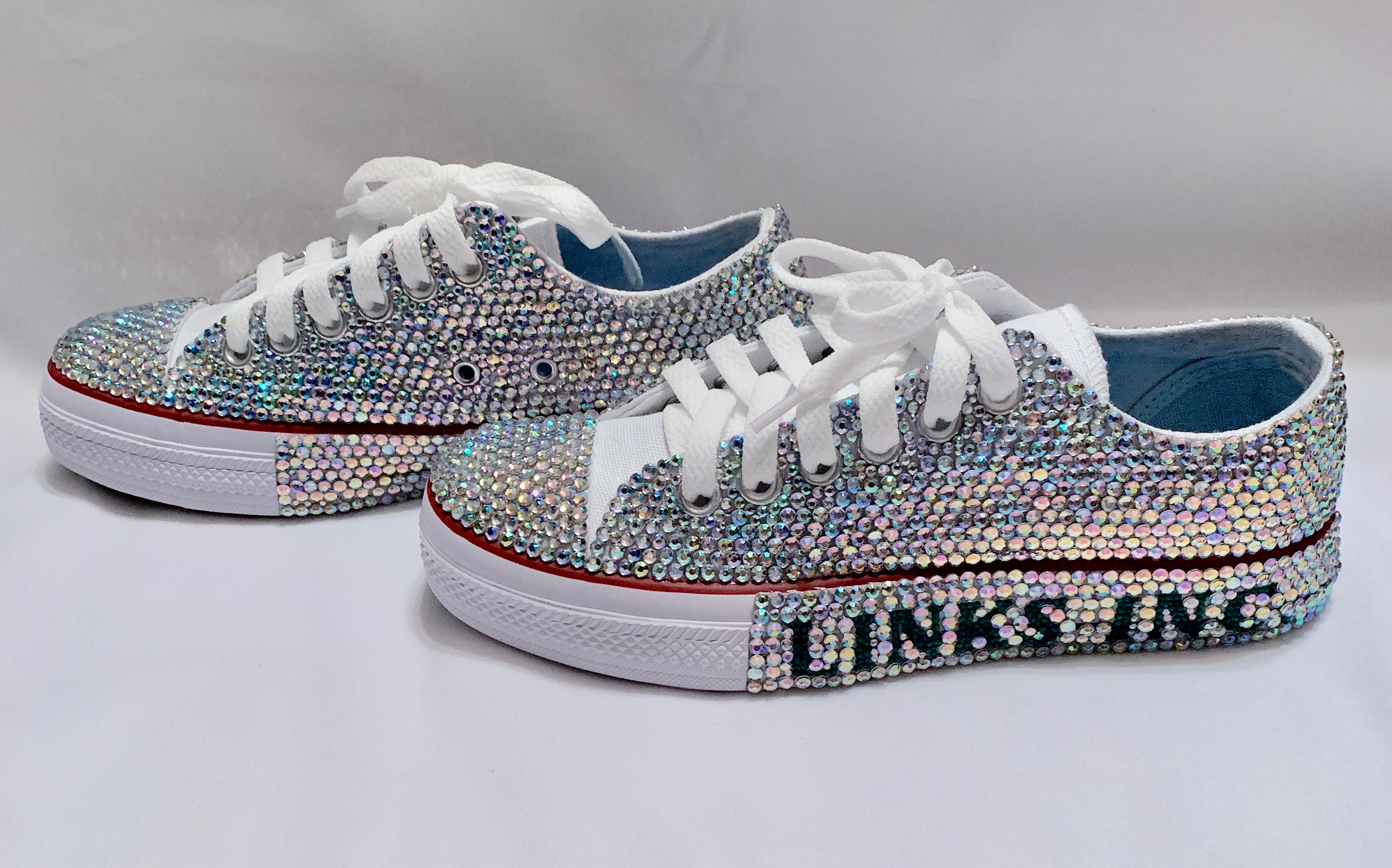 Links Rhinestone Converse