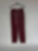 BURGANDY PLEATHER PANTS