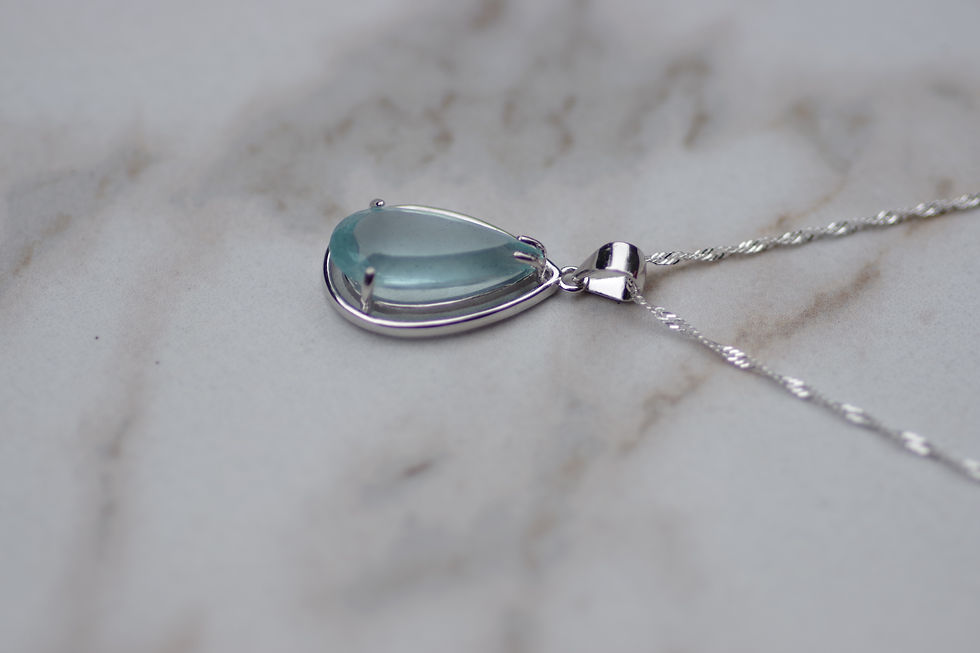 Thumbnail: 4.73 Carat Aquamarine Necklace