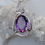 Thumbnail: 26.75 Carat Amethyst Necklace with Moissanite Accents