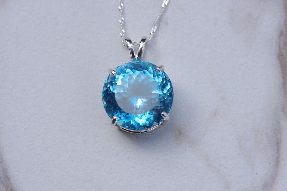 Thumbnail: 30 Carat Topaz Necklace Certified at $1350