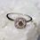 Thumbnail: 1 Carat Cognac Moissanite Ring with 20 Diamond Accents Set Certified at 3500