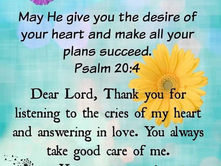 Today's prayer 🙌
May He grant you your heart's desire And fulfill all your plans.❤️
Psalm 24:4