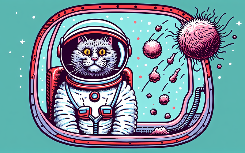 Captain Whiskers' Guide to Zero-Gravity Hairballs