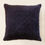 Thumbnail: Velvet Quilted Pattern Cushion (Blue)