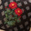 Thumbnail: Embroidered Rose Ikat Silk Cushion