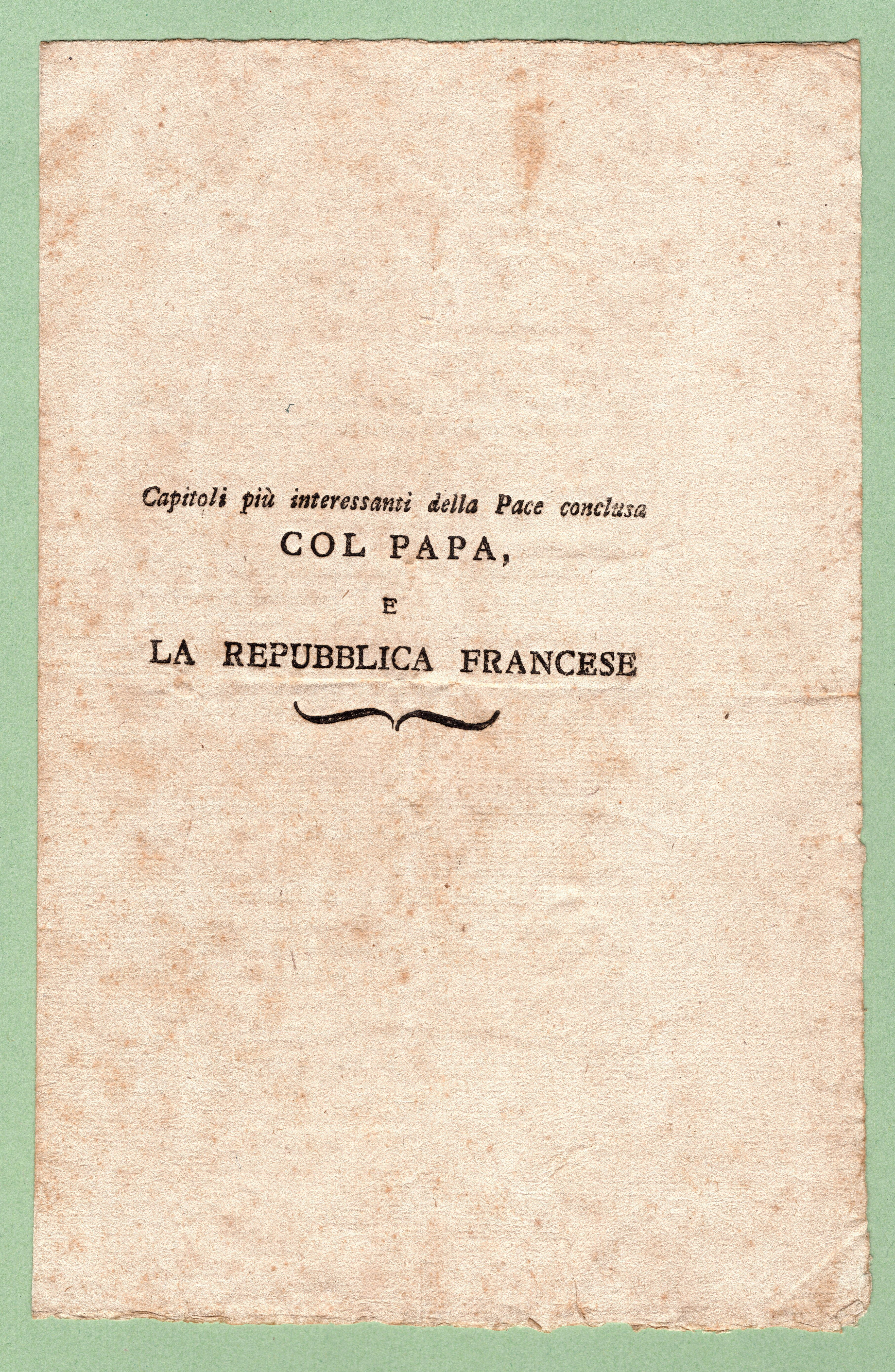 Vertrag von Tolentino 19.2.1797