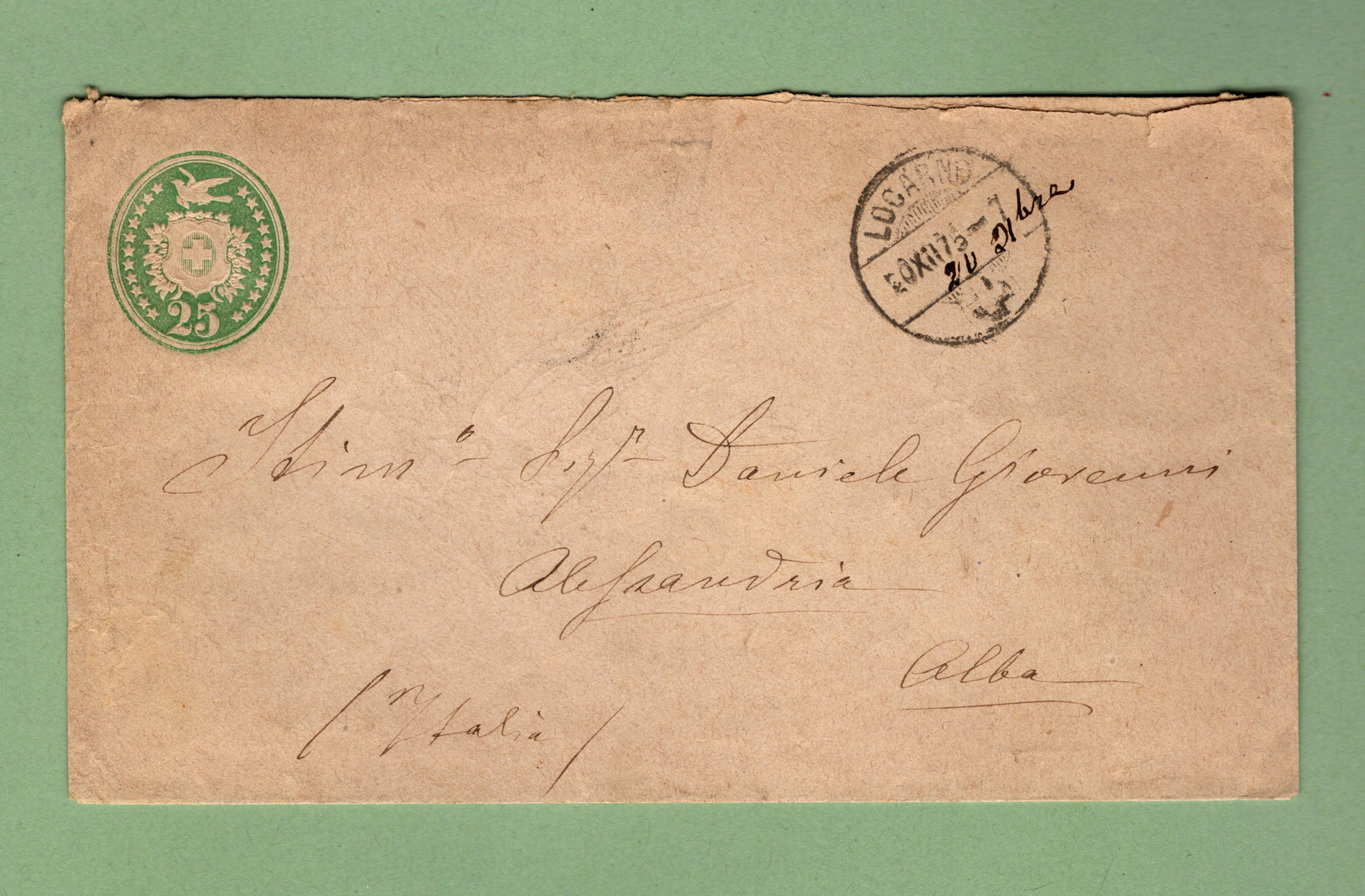 1875, Locarno - Verbano - Alessandria - Alba