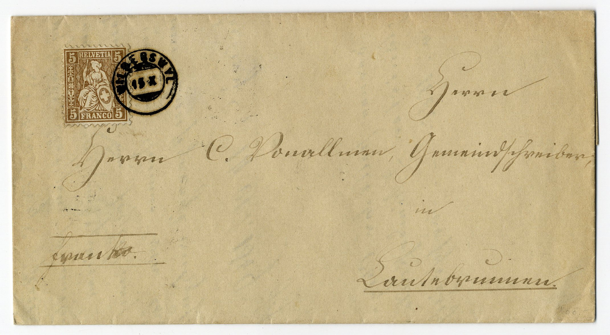 Seltener Zwergstempel von Wilderswyl