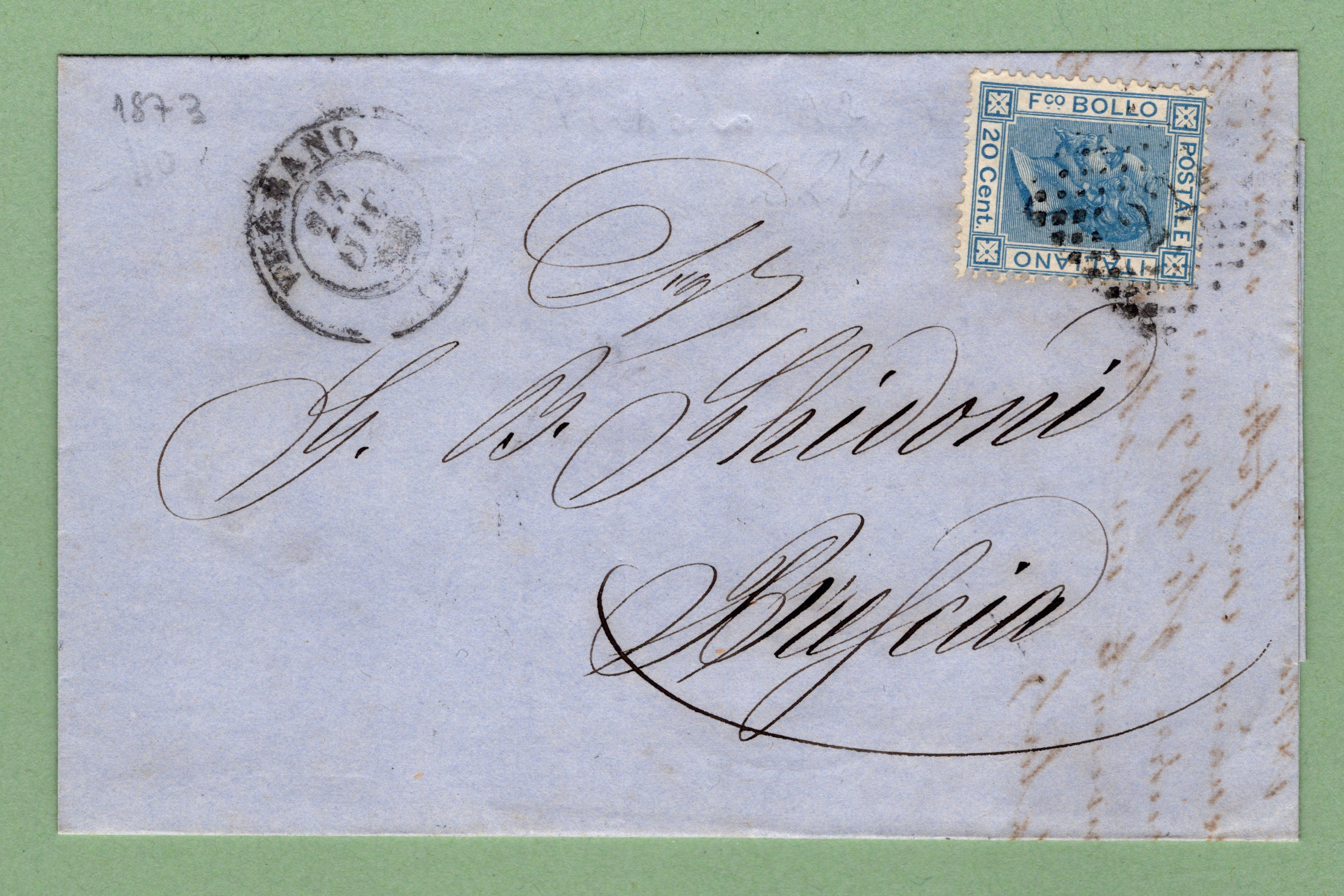Intra -Verbano - Mailand - Brescia (20 Cent.)