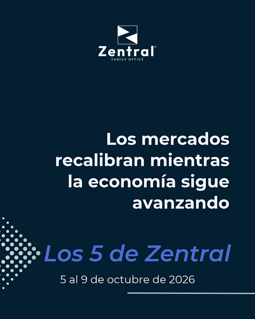 Los mercados recalibran mientras la economía sigue avanzando - Los 5 de Zentral, 5 al 9 de octubre de 2026