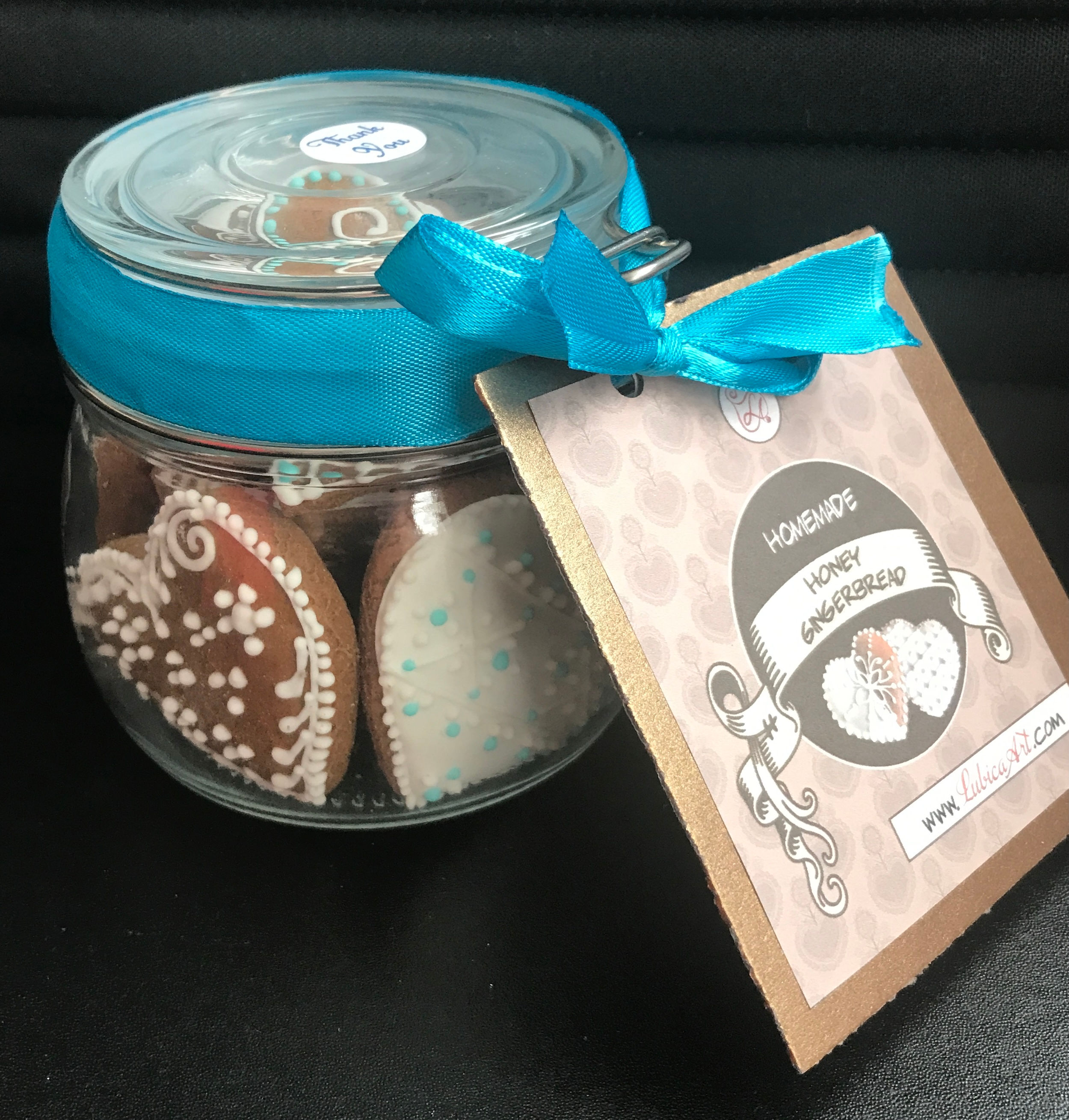 Honey Gingerbread hearts 1