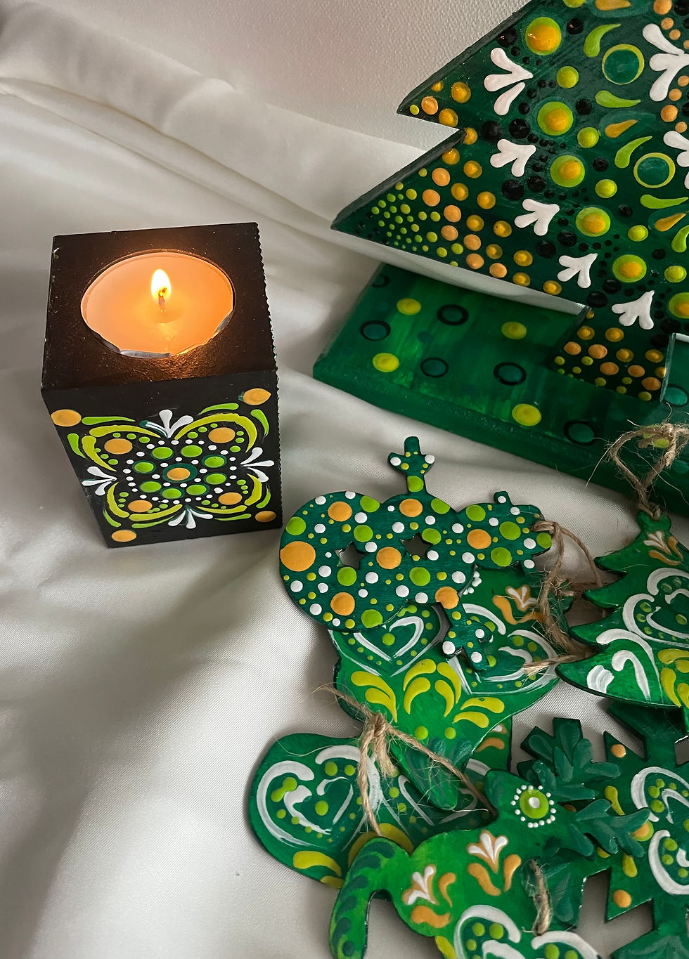 Thumbnail: Christmas decorations green