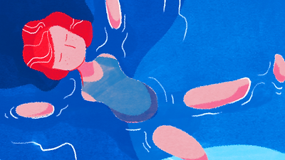 海に浮かびます